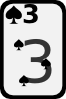 Three Of Spades Clip Art