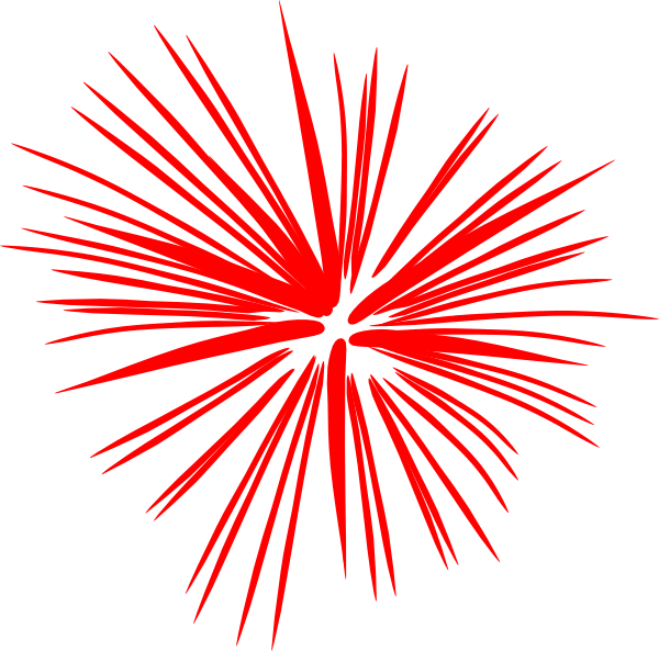 Large Red Fireworks Clip Art at Clker.com - vector clip art online