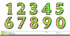 Creation Numbers Clipart Image