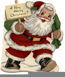Nostalgic Santa Clipart | Free Images at Clker.com - vector clip art ...