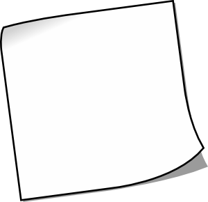 Post-it Note Black And White Clip Art, PNG, 980x994px, Postit Note