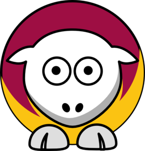 Sheep - Loyola (il) Ramblers - Team Colors - College Football Clip Art