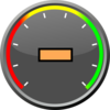 Speedometer With Text Center Clip Art