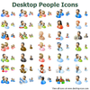 Desktop People Icons Image
