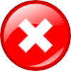 Round Error Warning Button Clip Art