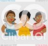 Cartoon Of A Group Of Diverse Middle Aged Female Friends Royalty Free Vector Clipart Image