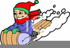 Tobogganing Clipart Image