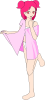 Gopher Pink Anime Girl Beta Clip Art