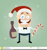Funny Christmas Party Clipart Image