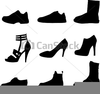 Silhouettes Shoes Clipart Image