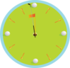 Golf Clock Clip Art