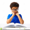 Clipart Of A Child Reading A Book Image
