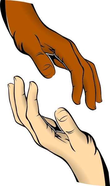 Touching Hands Clip Art at Clker.com - vector clip art online, royalty