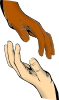 Touching Hands Clip Art