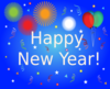 Happy New Year Party Scene Clip Art