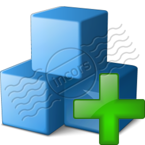 Cubes Blue Add Image