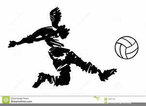 Soccer Player Clipart Black And White Image