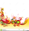 Floral Swirls Clipart Image