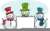 Free Clipart Snowman Border Image