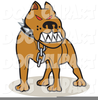 Growling Dog Clipart Image