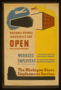 In National Defense Industries Are Open For Skilled Workers Workers - Register Now For Industrial Defense : Employers - Use Michigan S Largest Reservoir Of Workers : The Michigan State Employment Service. Image
