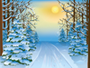 Winter Scene Free Clipart Image