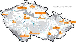 Czech Republic Map Clip Art
