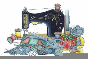 Upholstery Sewing Machine Clipart Image