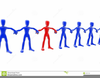 Human Chain Clipart Free Image