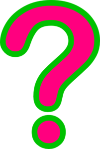 Pink/green Question Mark Clip Art at Clker.com - vector clip art online