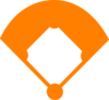 Baseball Field Orange Clip Art