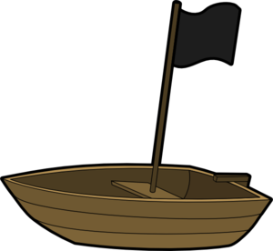 Pirate Flag Boat Clip Art