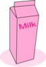 Pink Milk Clip Art