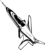 X-29 Aircraft Clip Art