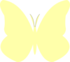Bright Butterfly Yellow Clip Art
