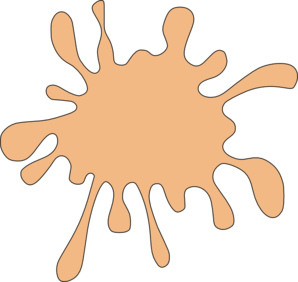 Orange Splotch Clip Art