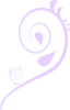 Paisley Curves Purple Clip Art