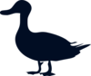 Duck Silhouette Lance Clip Art