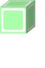 Plain A Block Green Clip Art
