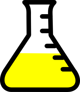 Graded Flask Clip Art