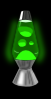 Lava Lamp Glowing Green Clip Art