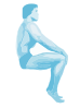 Sitting Body Builder Clip Art