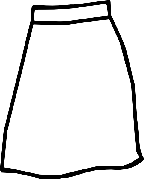 White Skirt Clip Art at Clker.com - vector clip art online, royalty ...