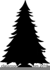 Clipart Evergreen Tree Silhouette Image