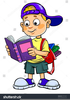 Clipart Kid Reading Book Image