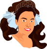 Princess Wearing Crown Clip Art