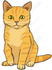 Orange Tabby Cat Clipart Image