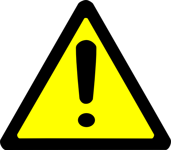 Warning Sign Clip Art at Clker.com - vector clip art online, royalty