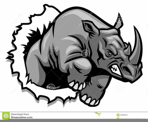 Clipart Of Rhinos Image