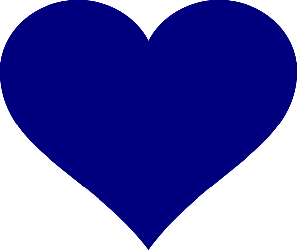 Navy Heart Clip Art at Clker.com - vector clip art online, royalty free